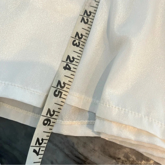 Vintage JH Collection Ivory Poet’s Blouse Gathered Romantic Large - Picture 8 of 9